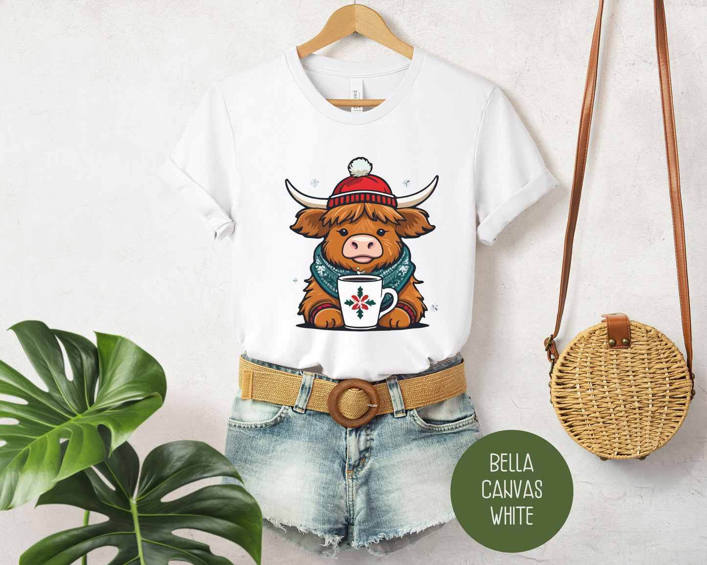 Christmas Baby Highland Cow Shirt