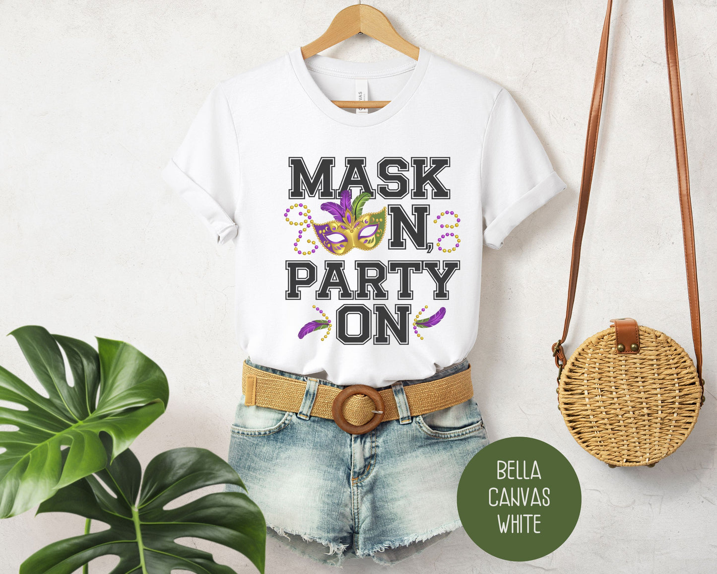 Mask On Party On Mardi Gras Shirt