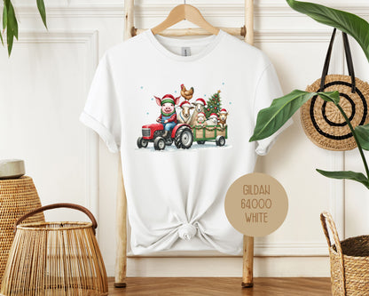 Country Farm Tractor Christmas Shirt