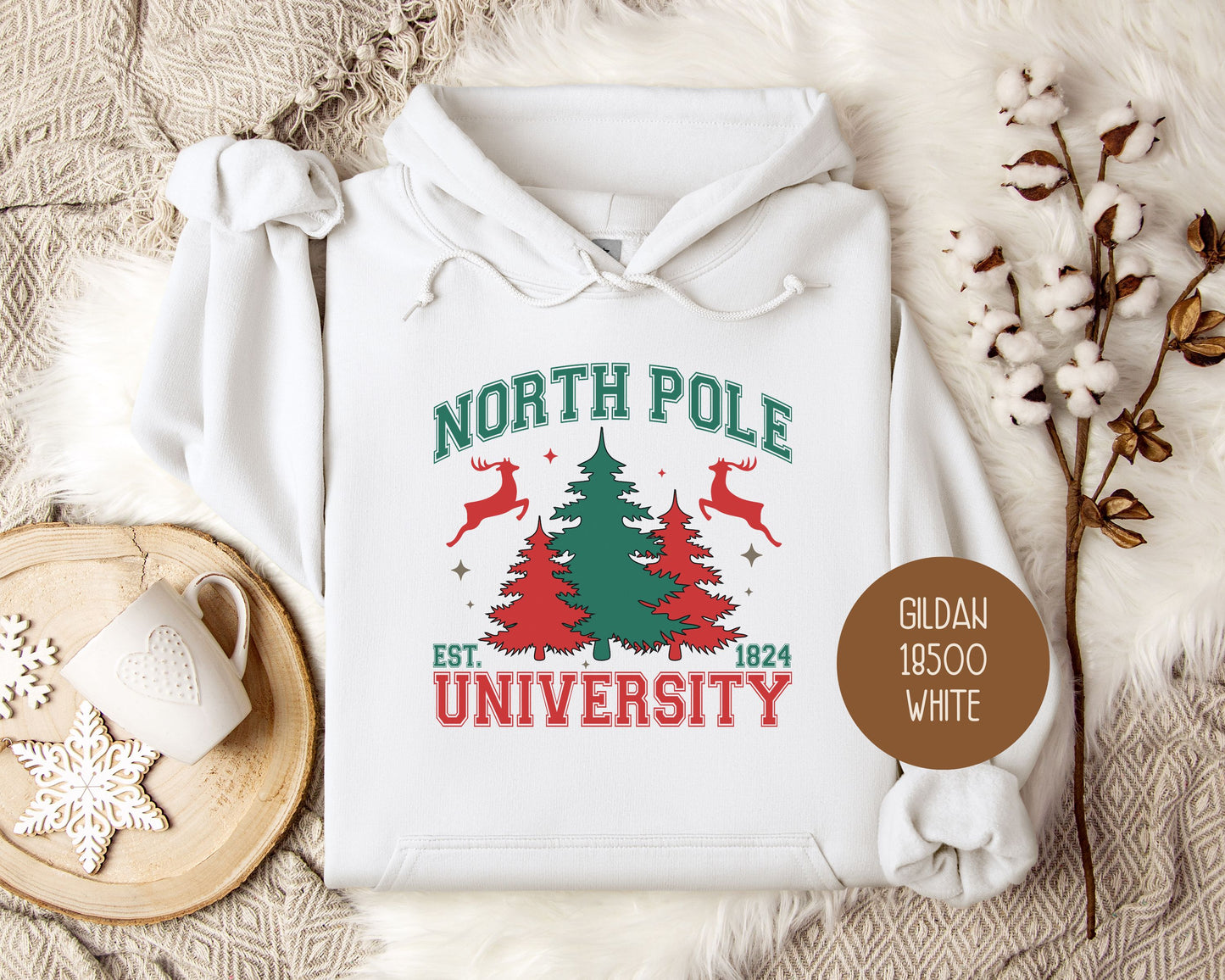 North Pole University Christmas Hoodie